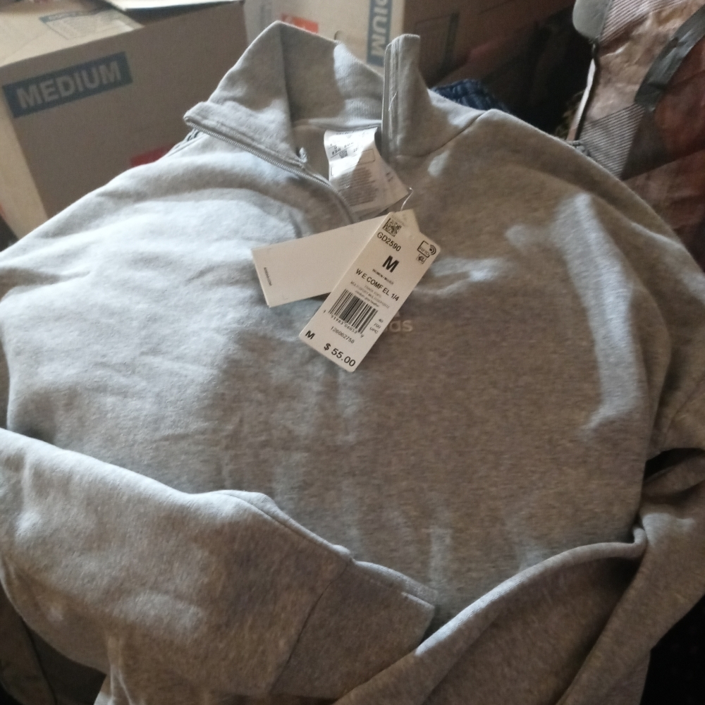Adidas zippered high neck sweater